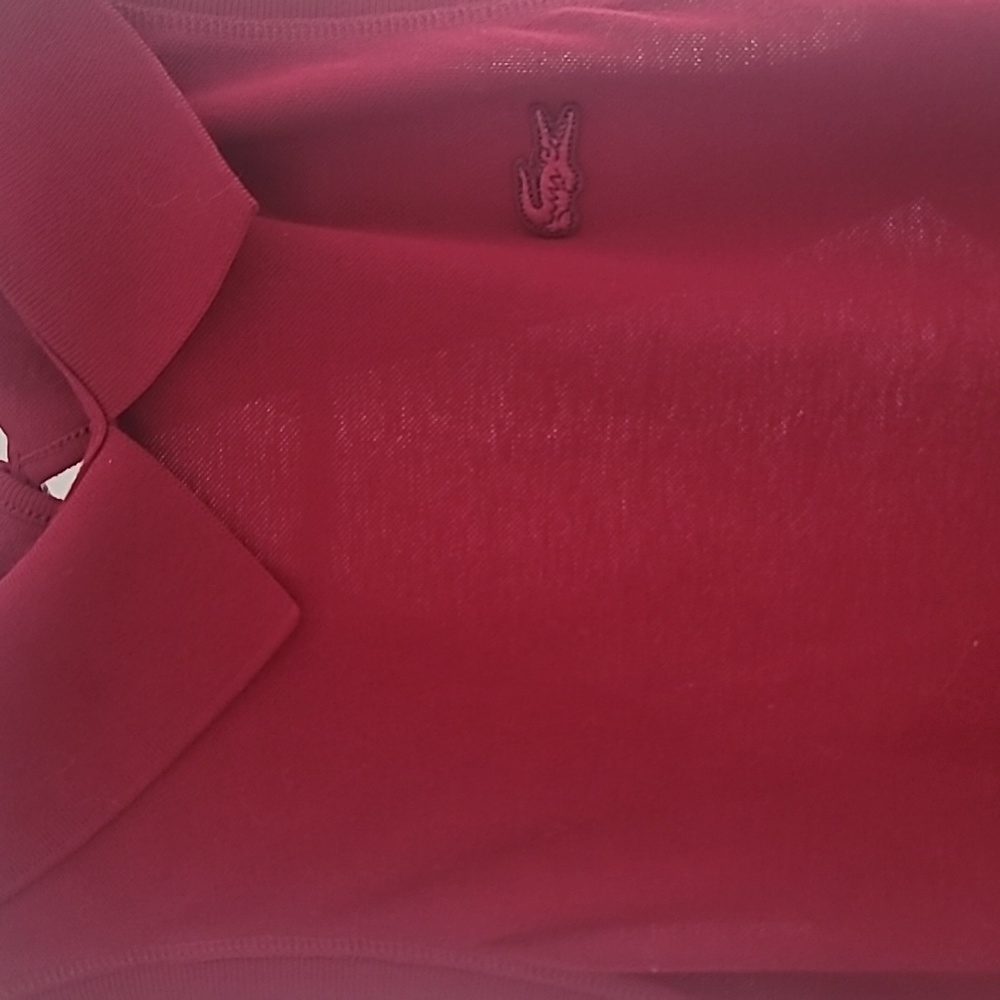 Lacoste Maroon Tennis Dress Collared